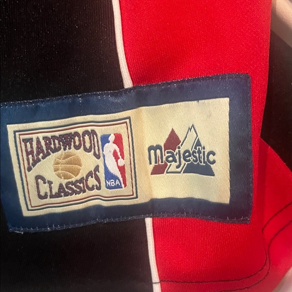 Majestic Red and Black Men's Blazer Warmup Jersey - Picture 3 of 8